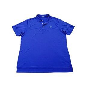 B Draddy Short Sleeve Golf Polo Shirt Mens XL ⛳️ Royal Blue Club